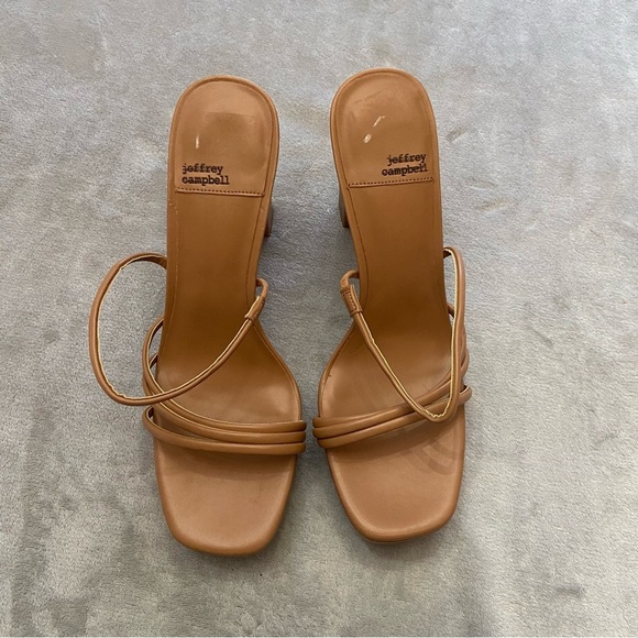 Jeffrey Campbell Tan Strappy Heels - Picture 4 of 7